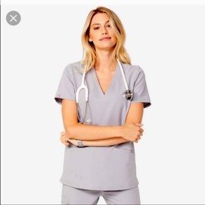 Figs Limited Edition Cement Casma Scrub Top